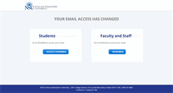 Desktop Screenshot of mail.nova.edu