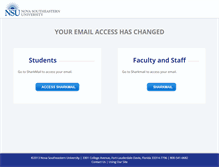 Tablet Screenshot of mail.nova.edu