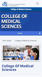 Mobile Screenshot of medsciences.nova.edu